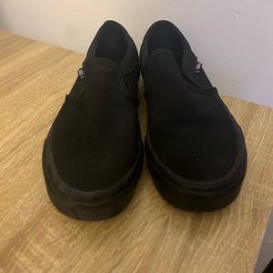 Black Slip- On Vans